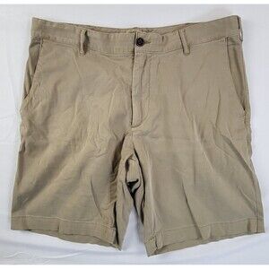 Faherty All Day Shorts Mens 34 Khaki Tan Hybrid Performance Boardshorts